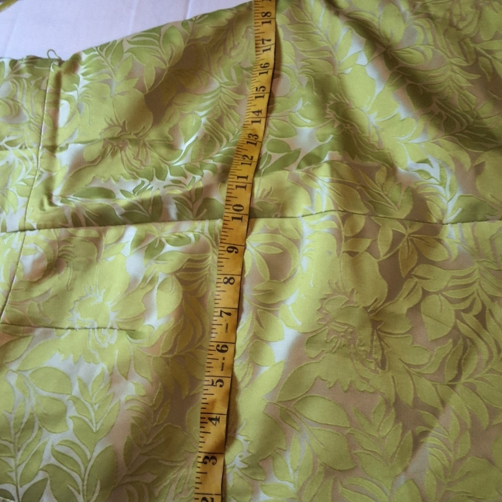 Nipon Boutique Lime Green Jacquard Dress Jacket Set Formal 4 - Picture 3 of 14
